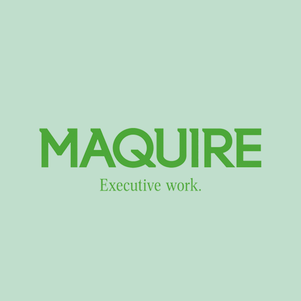 Bild på logotyp med rekryteringsföretaget Maquire